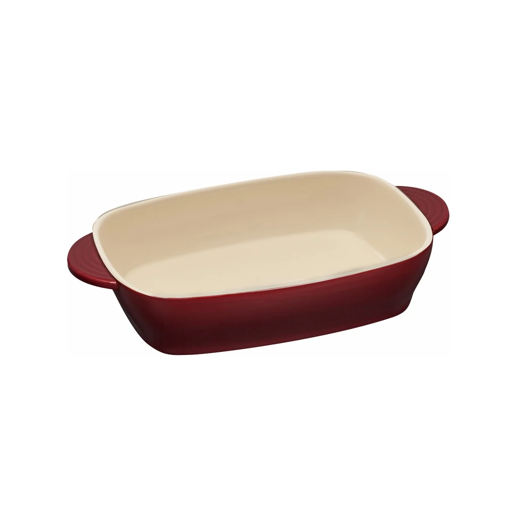 RESTO-KITCHENWARE 96112 Fornax Sütőtál téglalap 33x20x6.3cm 1.8L Piros
