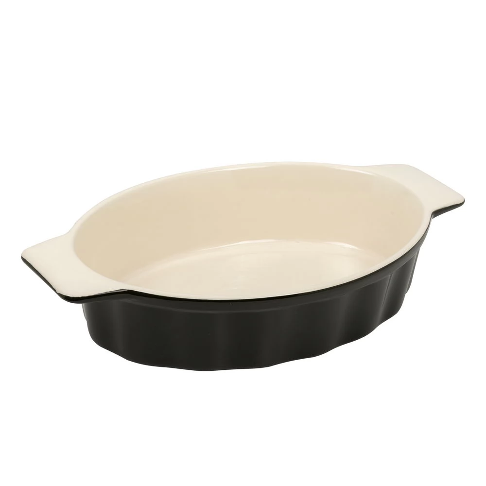 RESTO-KITCHENWARE 96142 Fornax Sütőtál ovális 32.2x20x6.8 cm Olivazöld