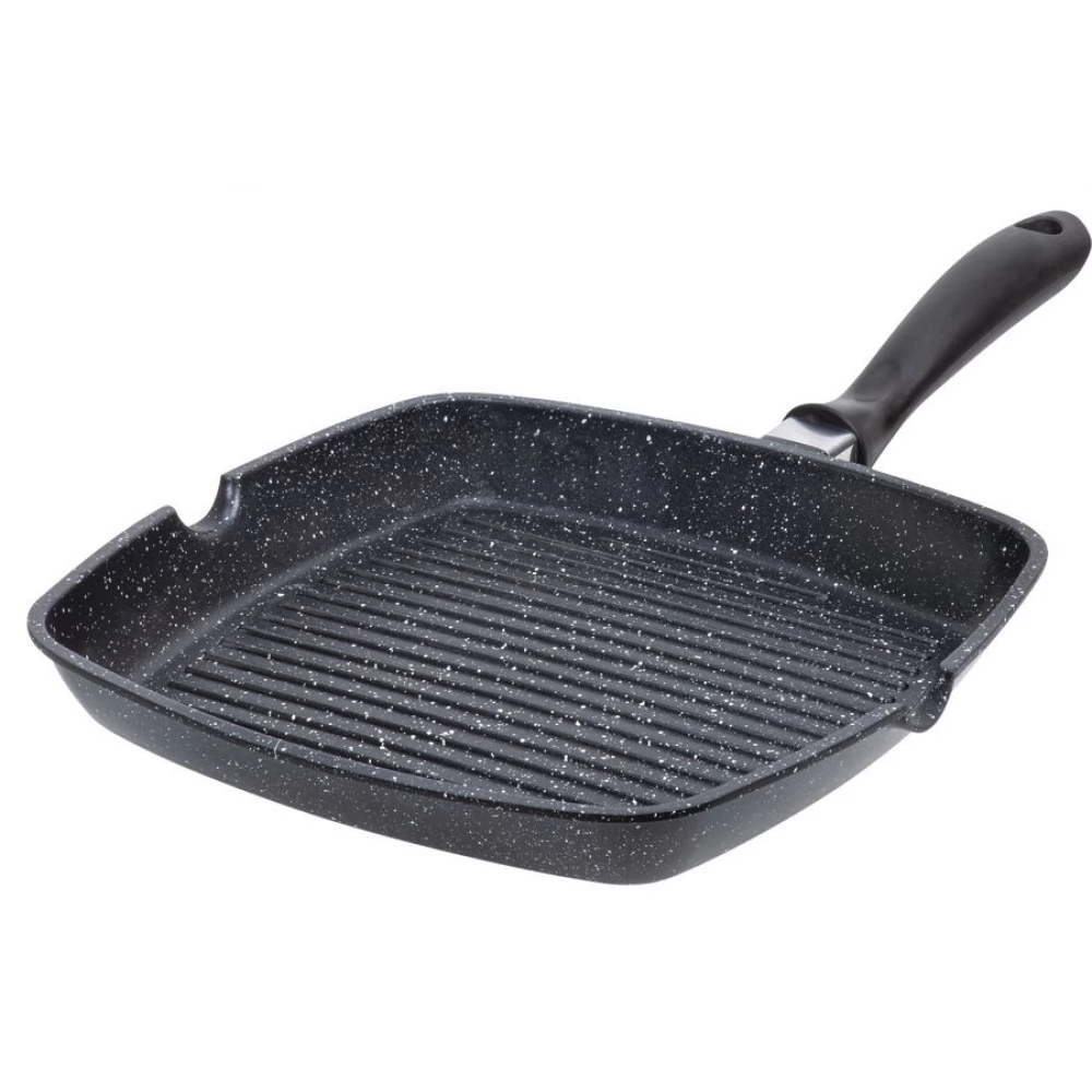 RESTO-KITCHENWARE Meridiana 93406 Grillserpenyő 28 cm fekete