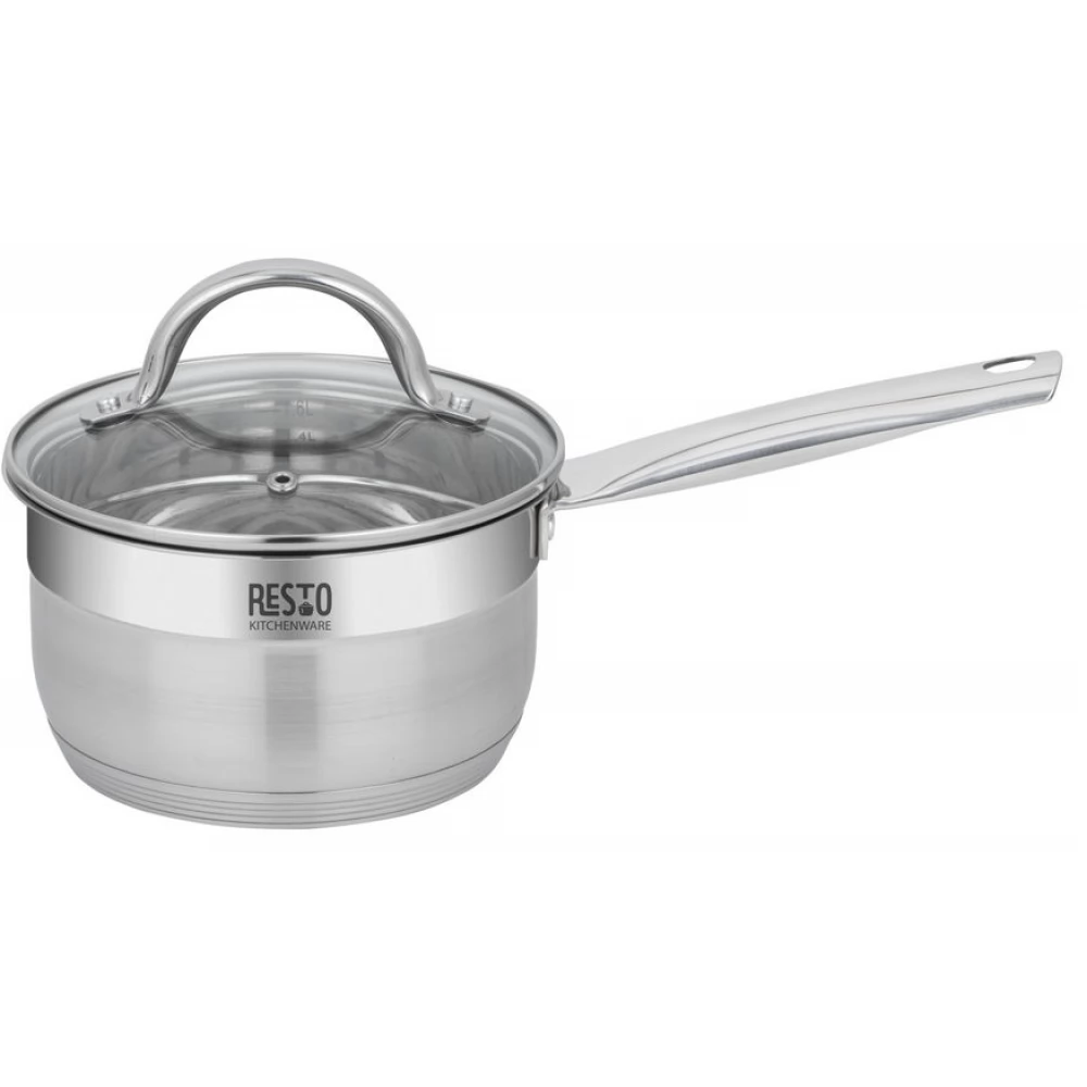 RESTO-KITCHENWARE RESTO Rigel 92101 Főzőedény / lábas fedővel 16 cm 1.9 l rozsdamentes acél