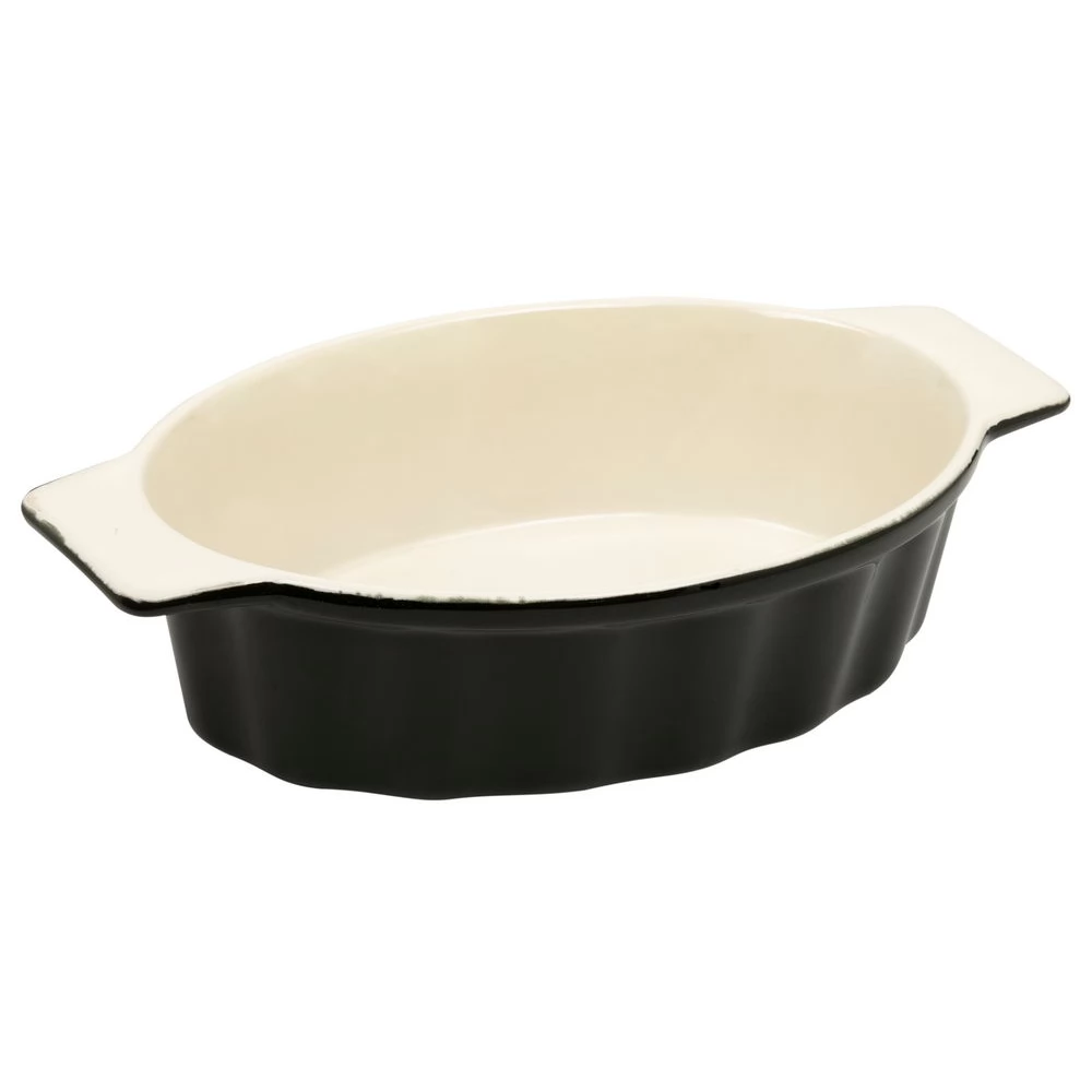 RESTO-KITCHENWARE Sütőtál ovális 26 x 16 x 6.3 cm olivazöld