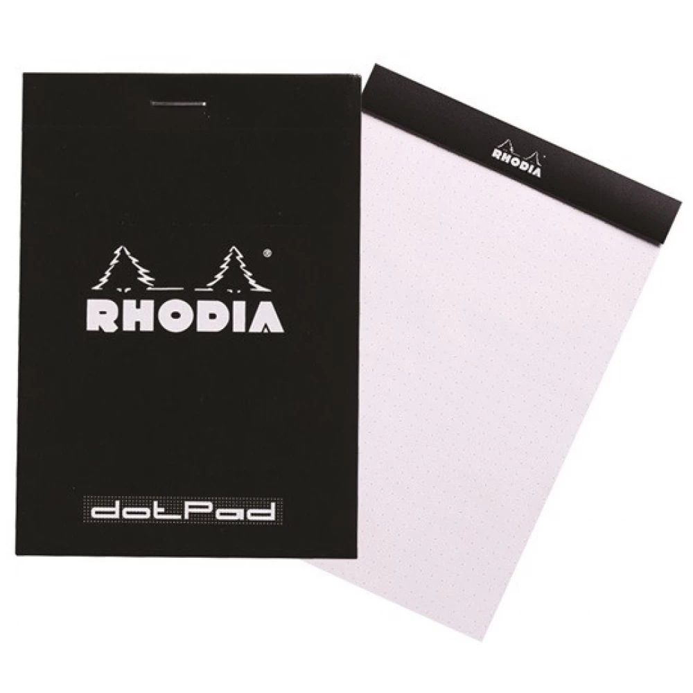 Rhodia A5 ponthálós 80lap jegyzettömb fekete