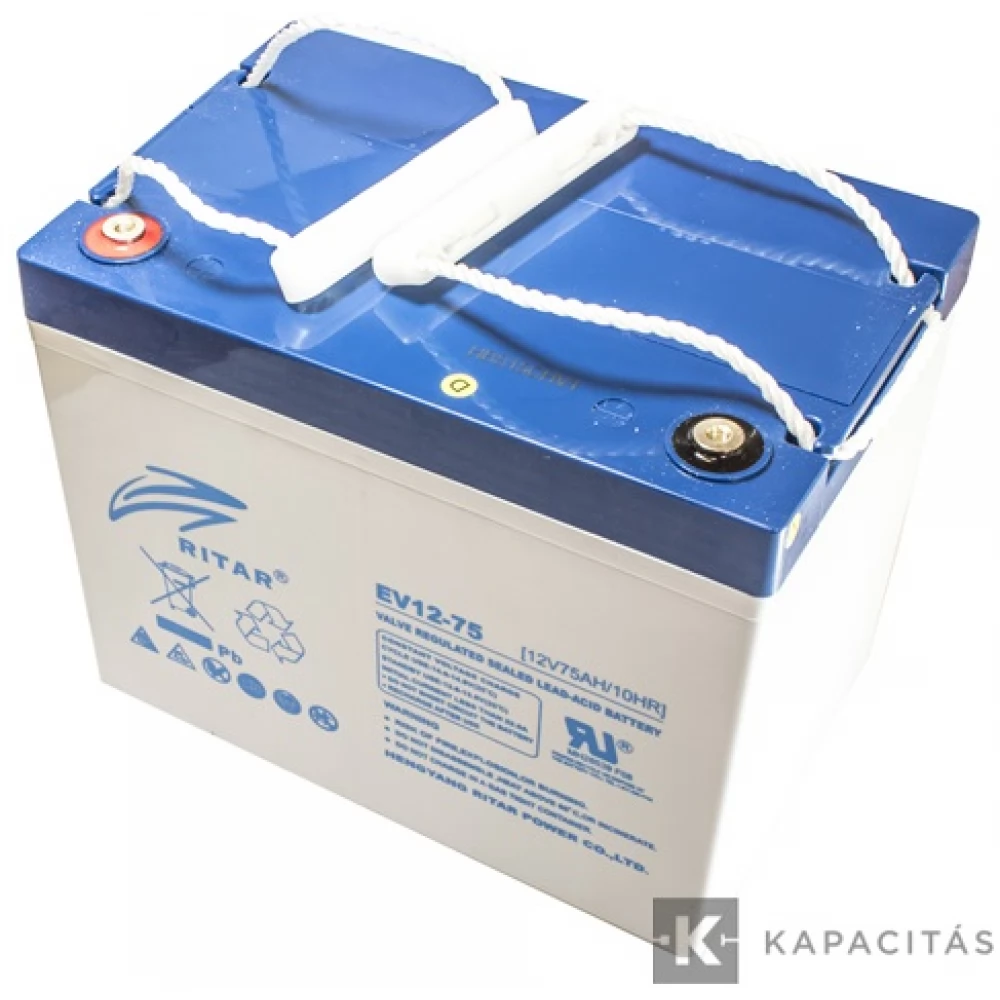 RITAR EV12-75-F11 12V/75Ah elektromos járműmeghajtó akkumulátor