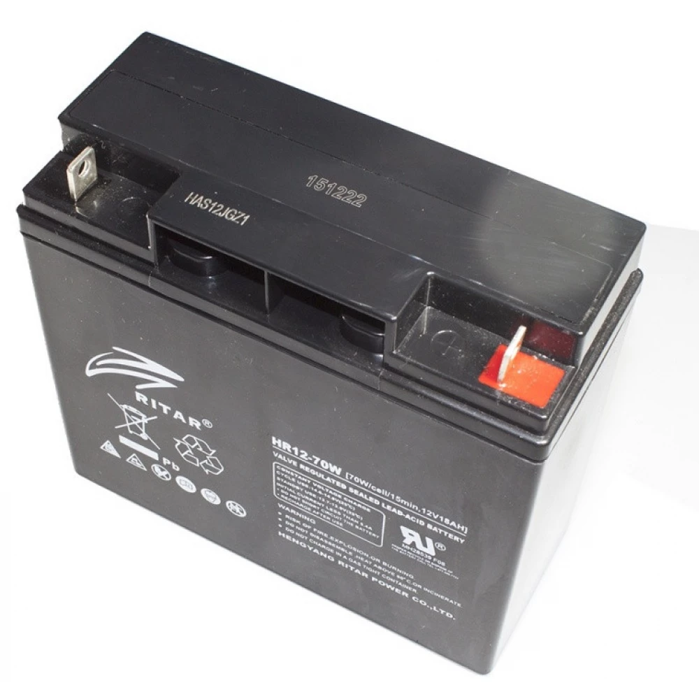 RITAR HR12-70W-F13 12V nagy áramú zárt ólomakkumulátor