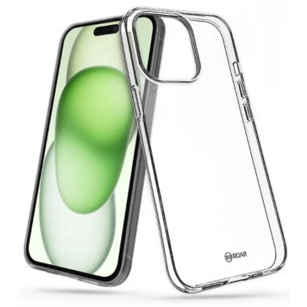 ROAR All Day Full 360 Szilikon hátlap iPhone 15 Plus átlátszó
