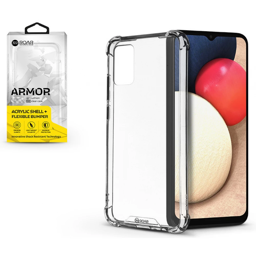ROAR Armor Gel Szilikon hátlap Samsung Galaxy A02s átlátszó