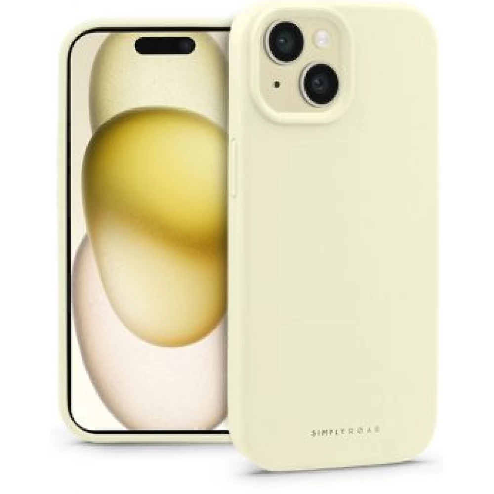 ROAR Cloud Skin Szilikon hátlap iPhone 15 sárga