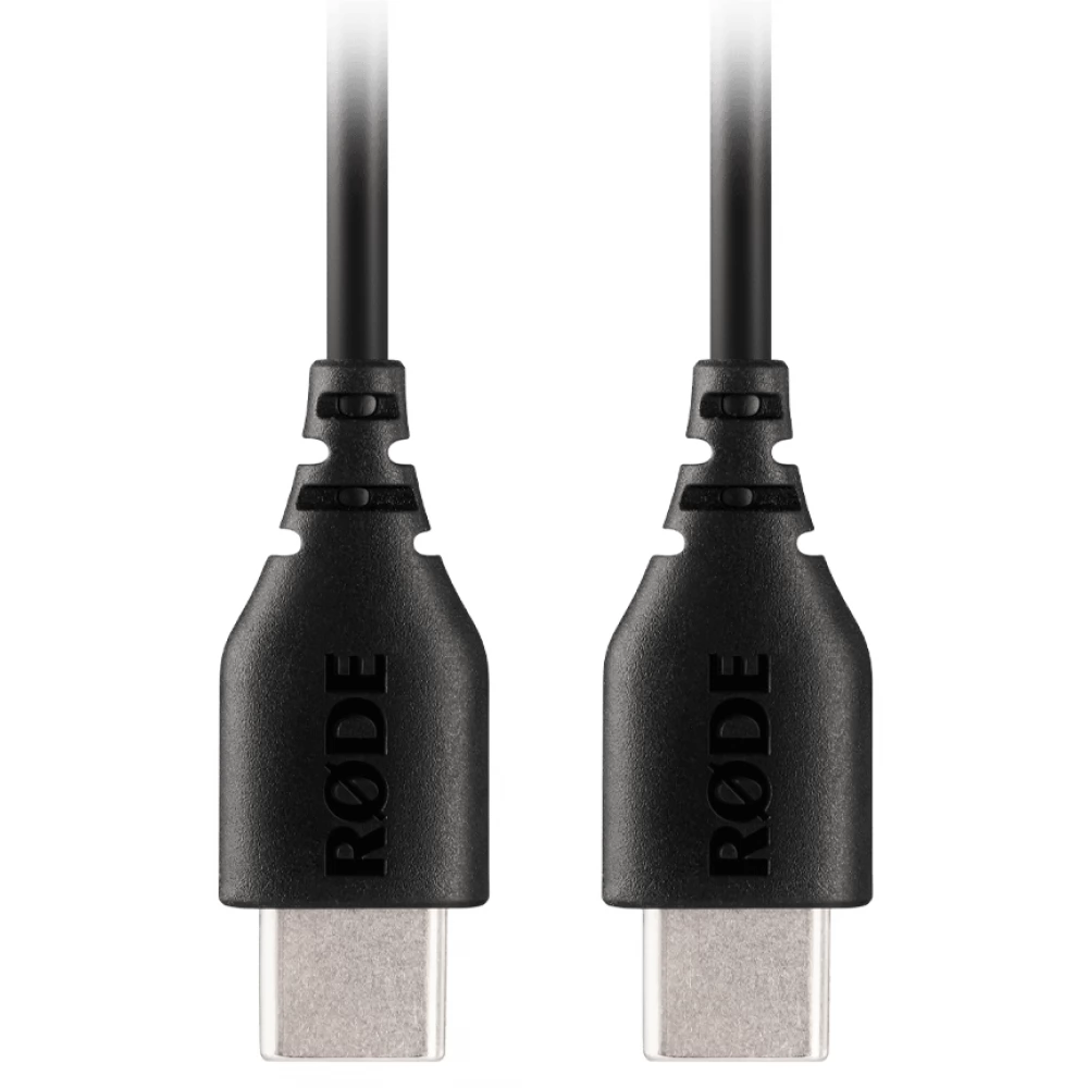 RODE SC22 csúcsminőségű kerek keresztmetszetű USB-C - USB-C összekötő kábel 30cm fekete
