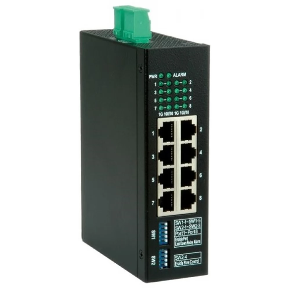 ROLINE 21.13.1161-1 Ipari Switch 8x 10/100Mbps