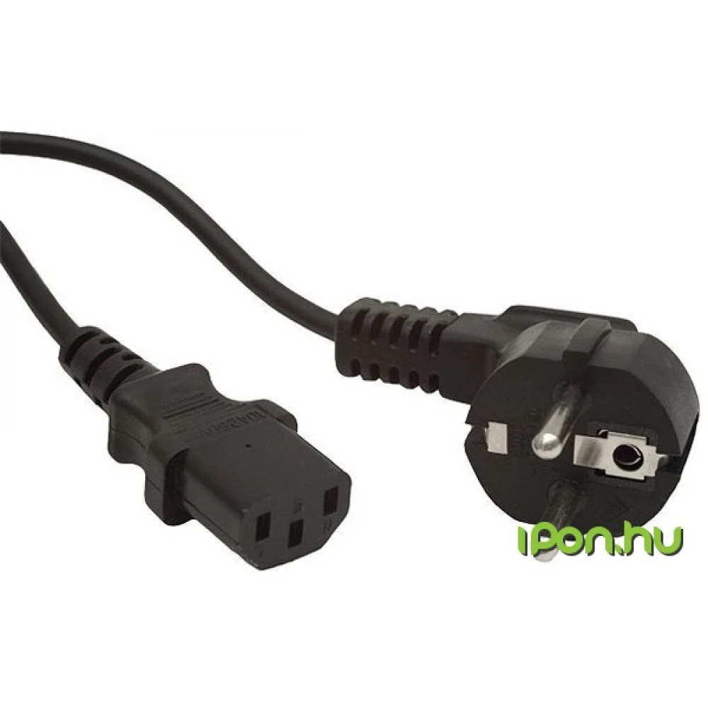 ROLINE 230V-os IEC Tápkábel Fekete 1.8m 19.08.1018