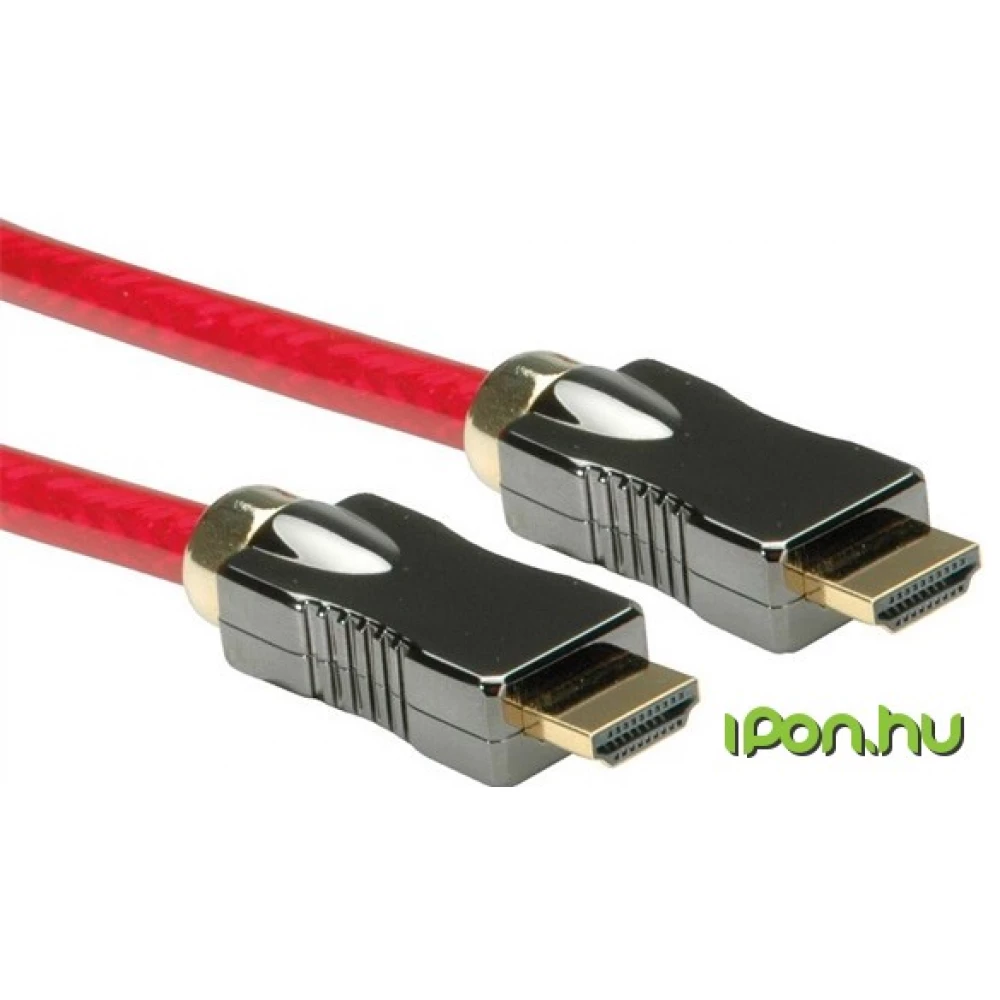 ROLINE HDMI Összekötő Piros 1m 11.04.5901-10