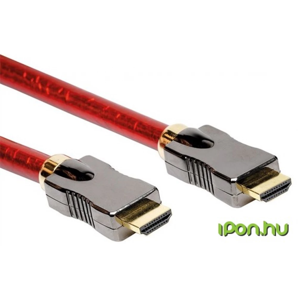 ROLINE HDMI Összekötő Piros 3m 11.04.5903-10