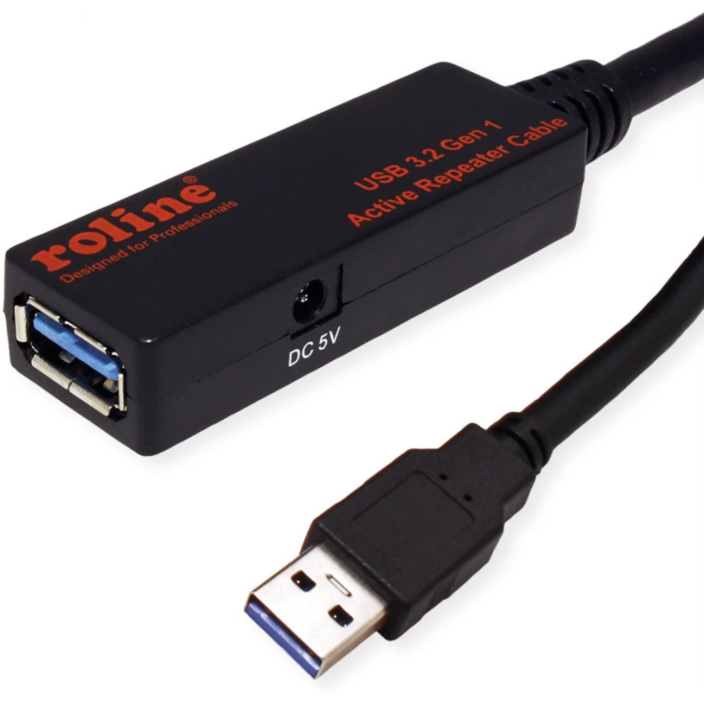 ROLINE USB 3.0 Toldó Fekete 10m 12.04.1070
