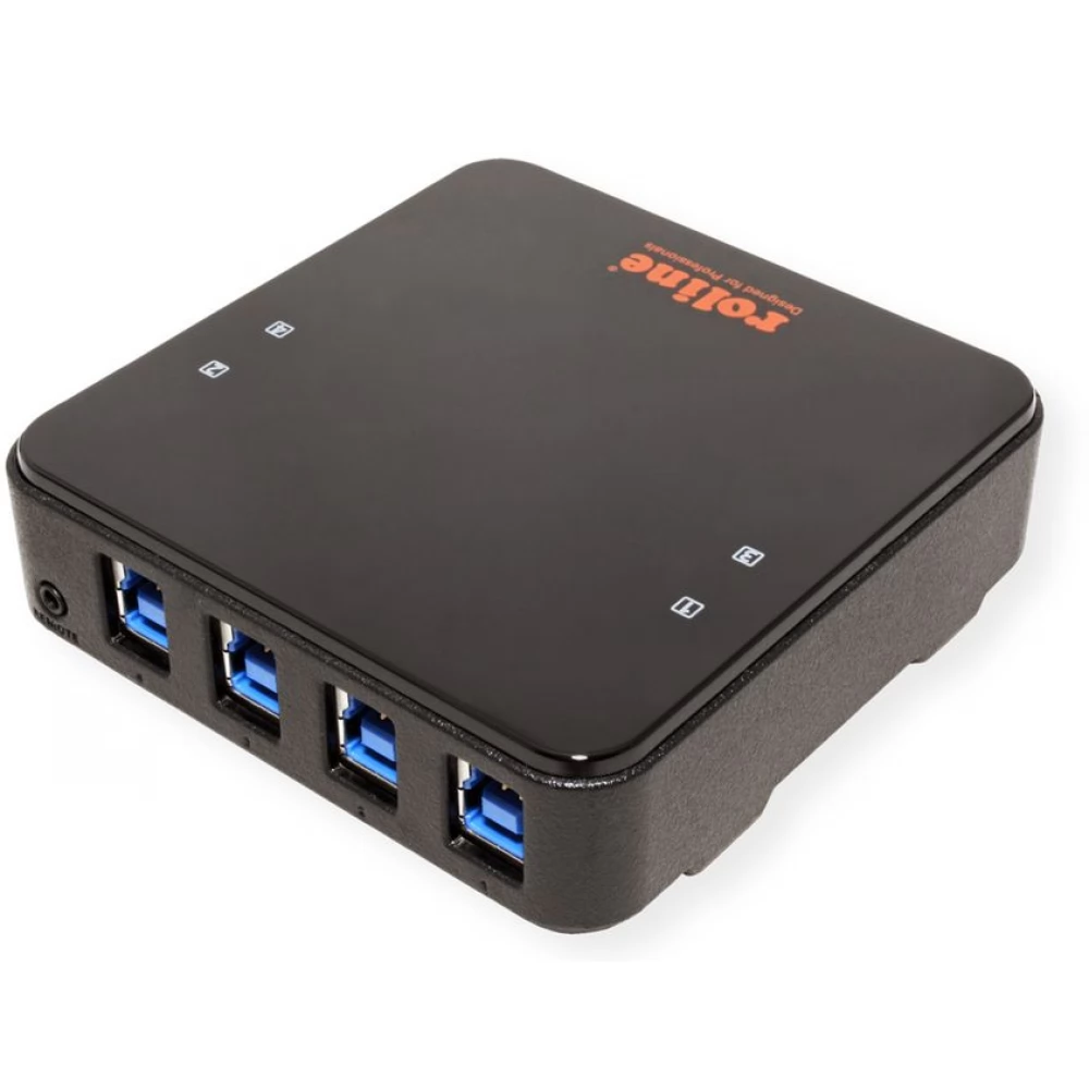 ROLINE USB 3.2 Gen 1 Peripheral Sharing Device 4 PCs 4x USB 3.2 Gen 1 Ports