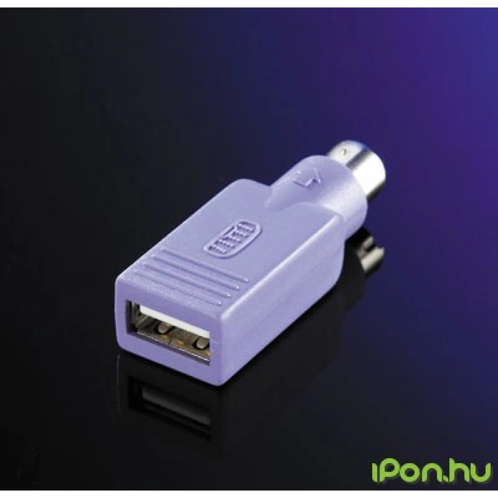ROLINE USB PS/2 Átalakító Lila 4cm 12.99.1073