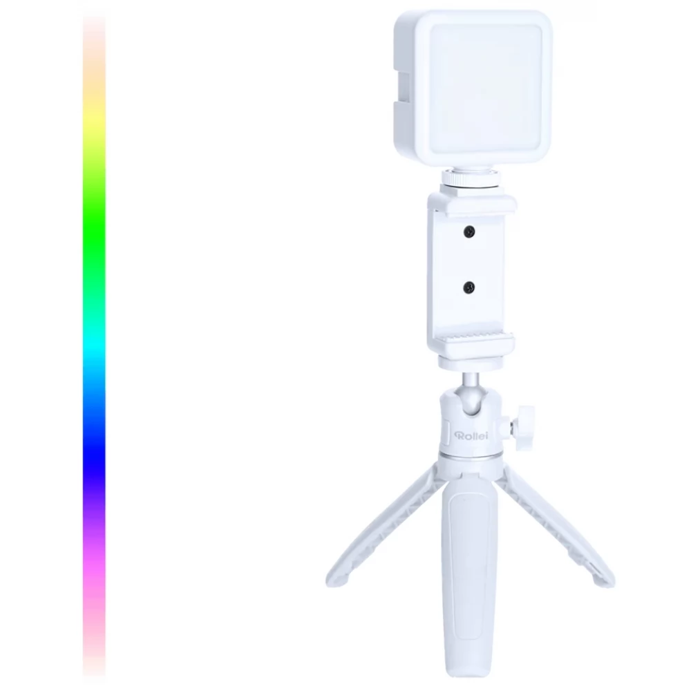ROLLEI 28558 Lumis Mini LED RGB telefontartó adapter állvány hordtáska