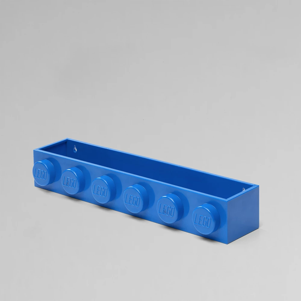 ROOM COPENHAGEN Könyvespolc 6-os 1 soros lego kocka formájú kék