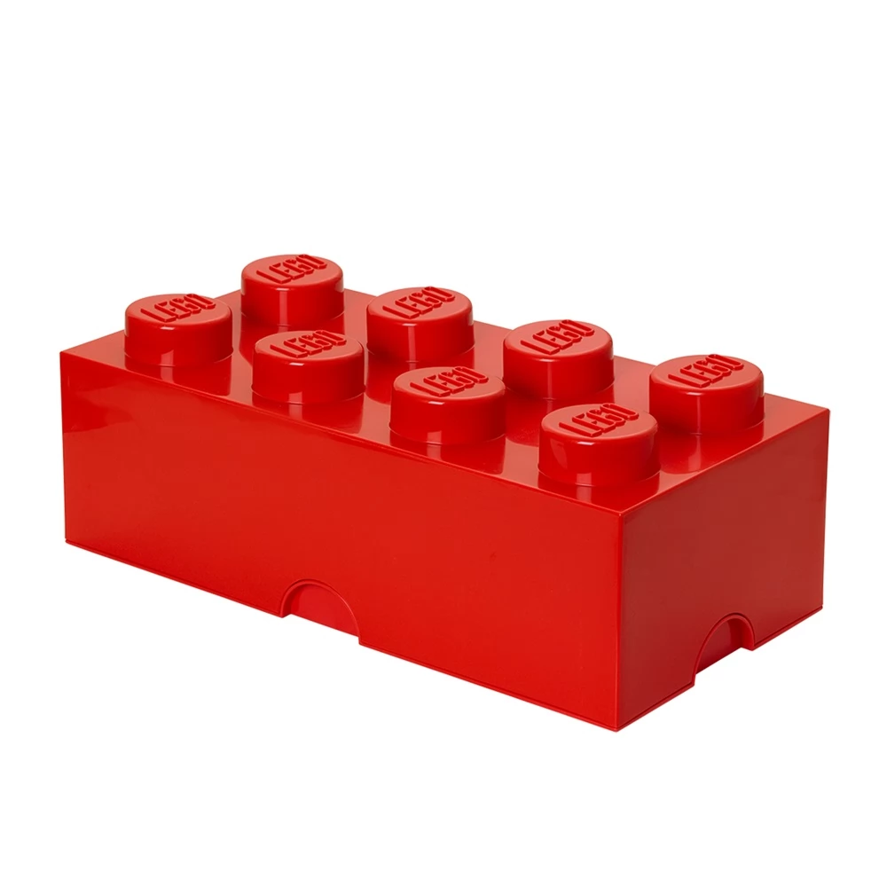 ROOM COPENHAGEN Tárolódoboz 8-as lego kocka formájú piros