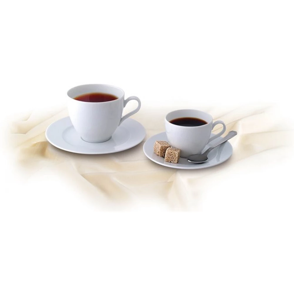 ROTBERG Basic Kávéscsésze + alj fehér 22cl 6db-os szett