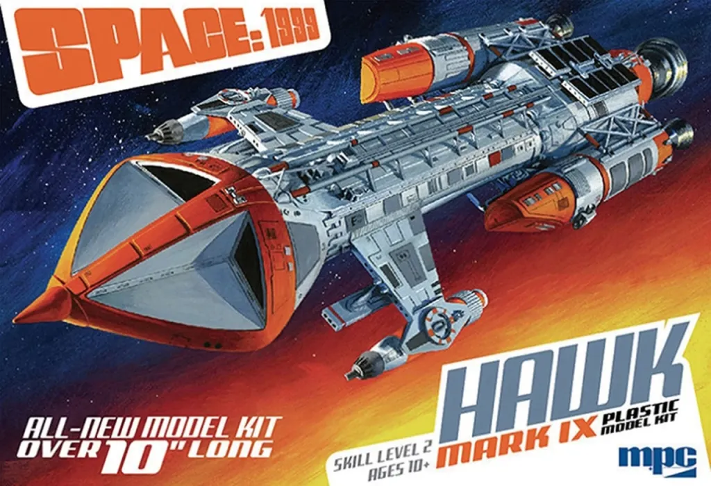 ROUND2 MPC 1/72 Alfa holdbázis - Space:1999 Hawk Mk IX űrhajó modell