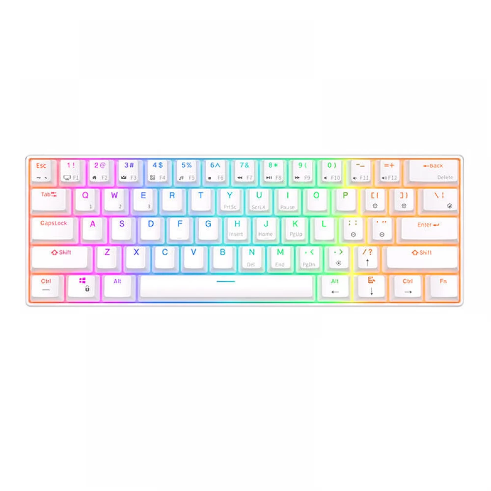 ROYAL KLUDGE RK61 RGB Red US Angol fehér
