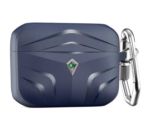 Rubber Apple Airpods Pro szilikon tok akasztóval éjkék