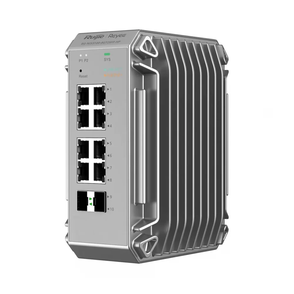RUIJIE RG-NIS3100-8GT2SFP-HP Ipari Switch