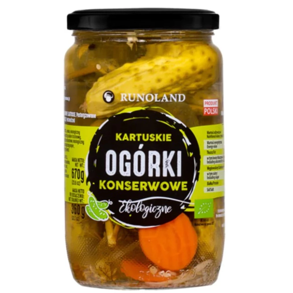 RUNOLAND Runoland bio csemege uborka 670 g