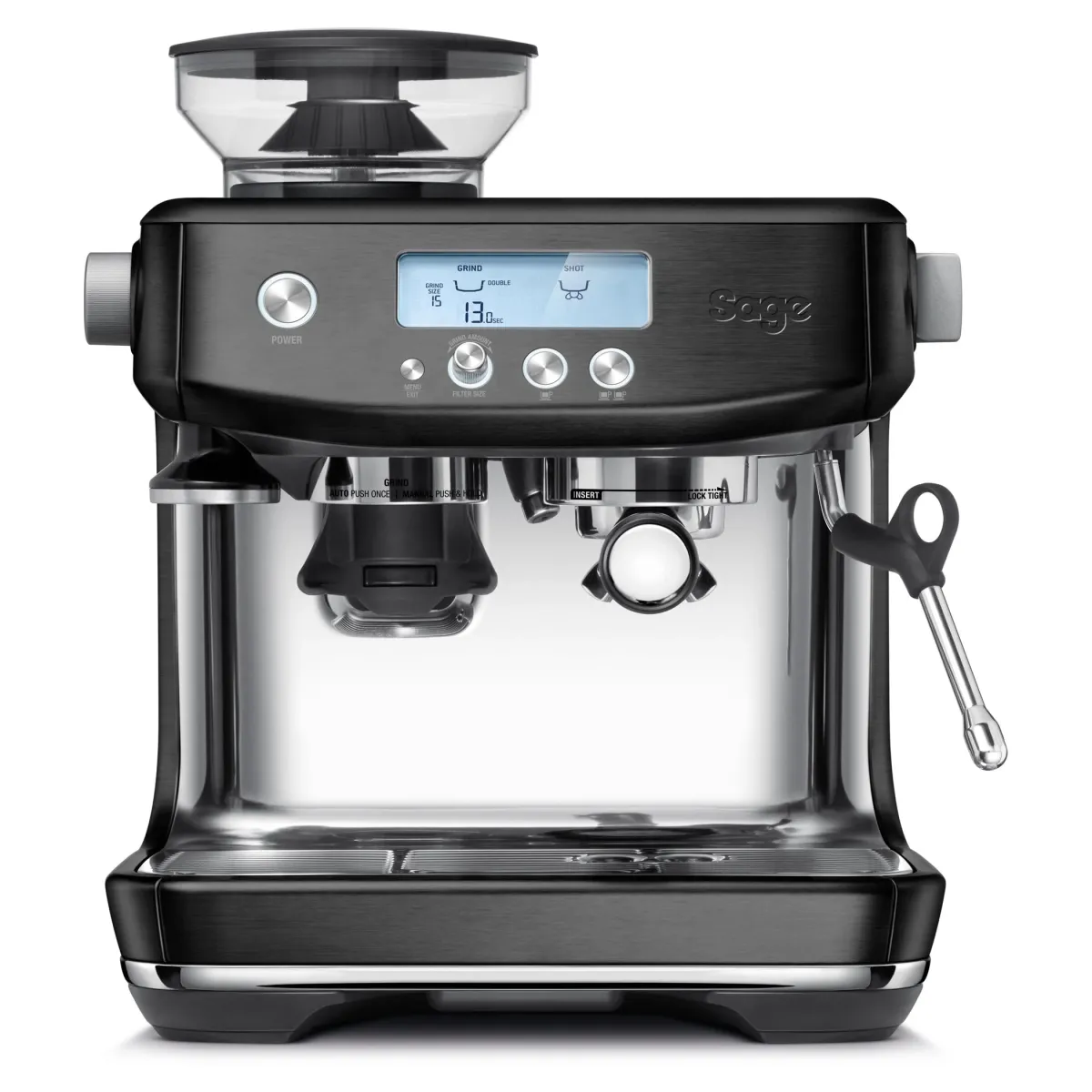 SAGE SES878BST The Barista Pro Eszpresszó kávéfőző Inox/Fekete