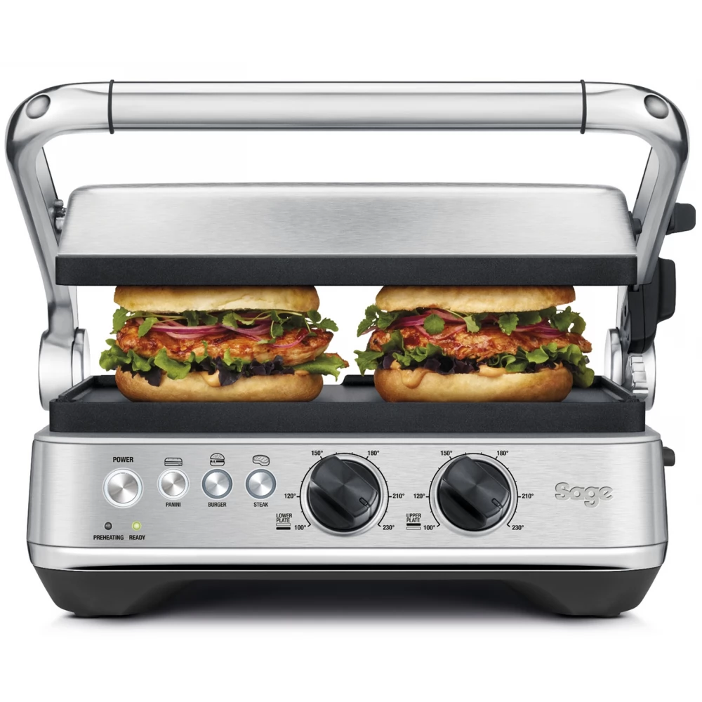 SAGE SGR700BSS The BBQ & Press Grill Contact grill ezüst