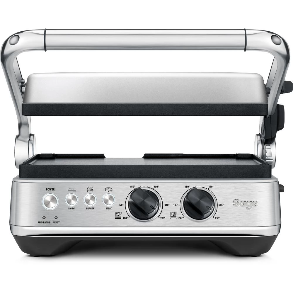 SAGE SJB615 The BBQ & Press Grill 1800W Ezüst