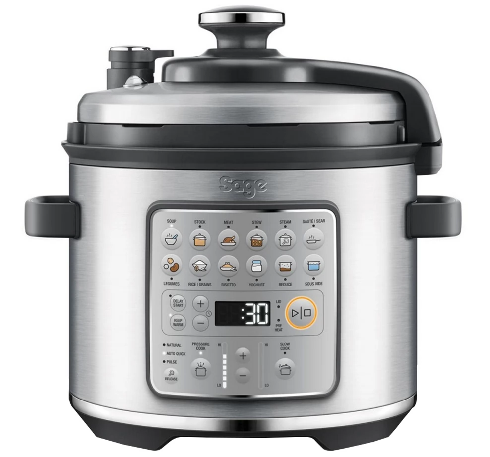 SAGE SPR680BSS The Fast Slow Go Lassúfőző és sous vide 1100W 6L