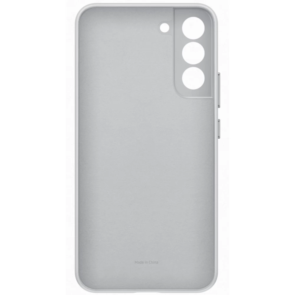 SAMSUNG EF-VS906L Bőr hátlap Galaxy S22 Plus világosszürke