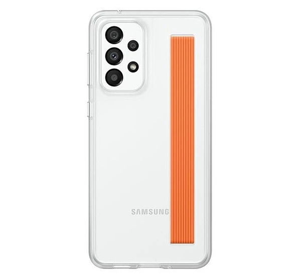 SAMSUNG Galaxy A33 5G Slim Strap Cover gyári tok átlátszó EF-XA336CT