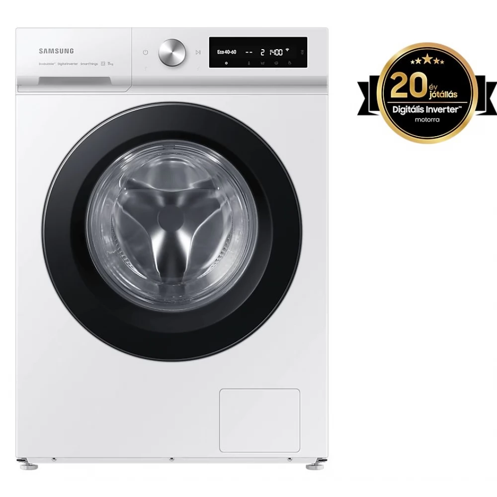 SAMSUNG WW11BB504DAWS6 Mosógép elöltöltős Ecobubble™ és SpaceMax™ technológiákkal 11 kg fehér