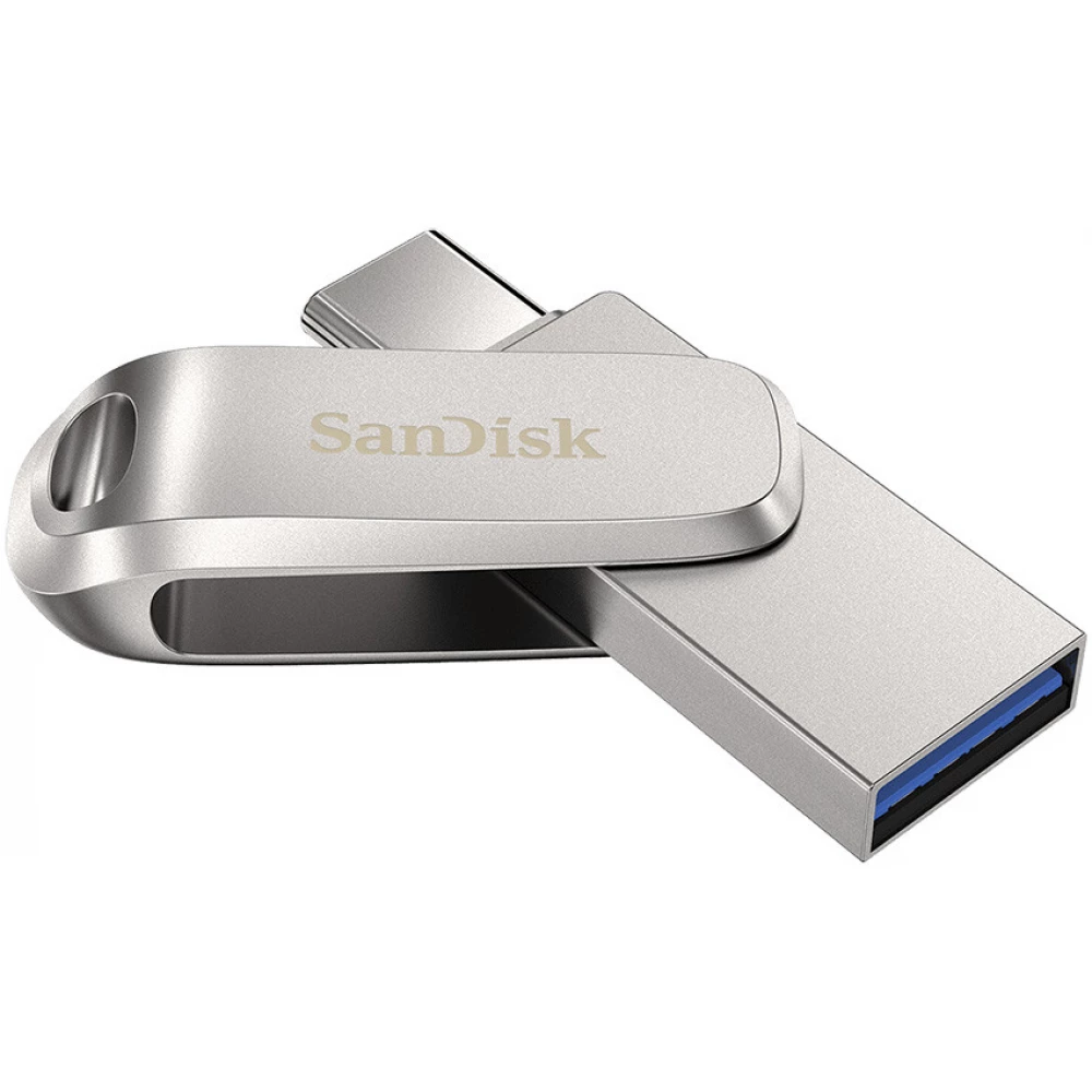 SANDISK Dual Drive Luxe 256GB USB 3.1 + USB 3.1 Type C Ezüst