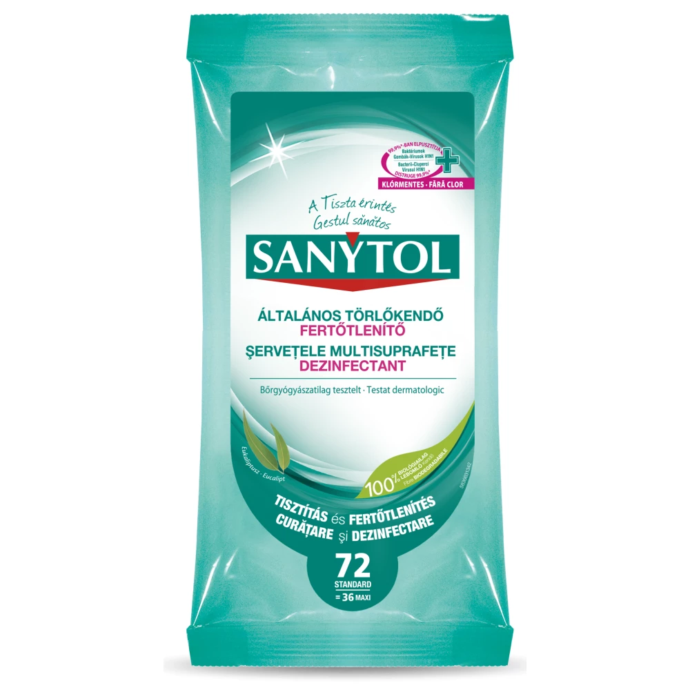 Sanytol fertőtlenítő törlőkendő 36 db