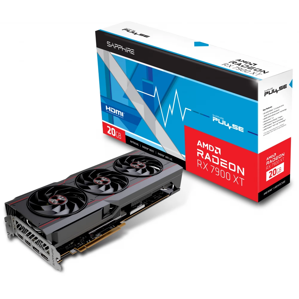 SAPPHIRE 11323-02-20G Radeon RX 7900 XT 20GB GDDR6 Pulse PCIE