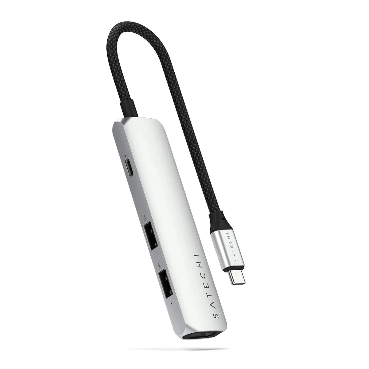 SATECHI 4-in-1 USB-C Slim Multiport Adapter 4K ezüst