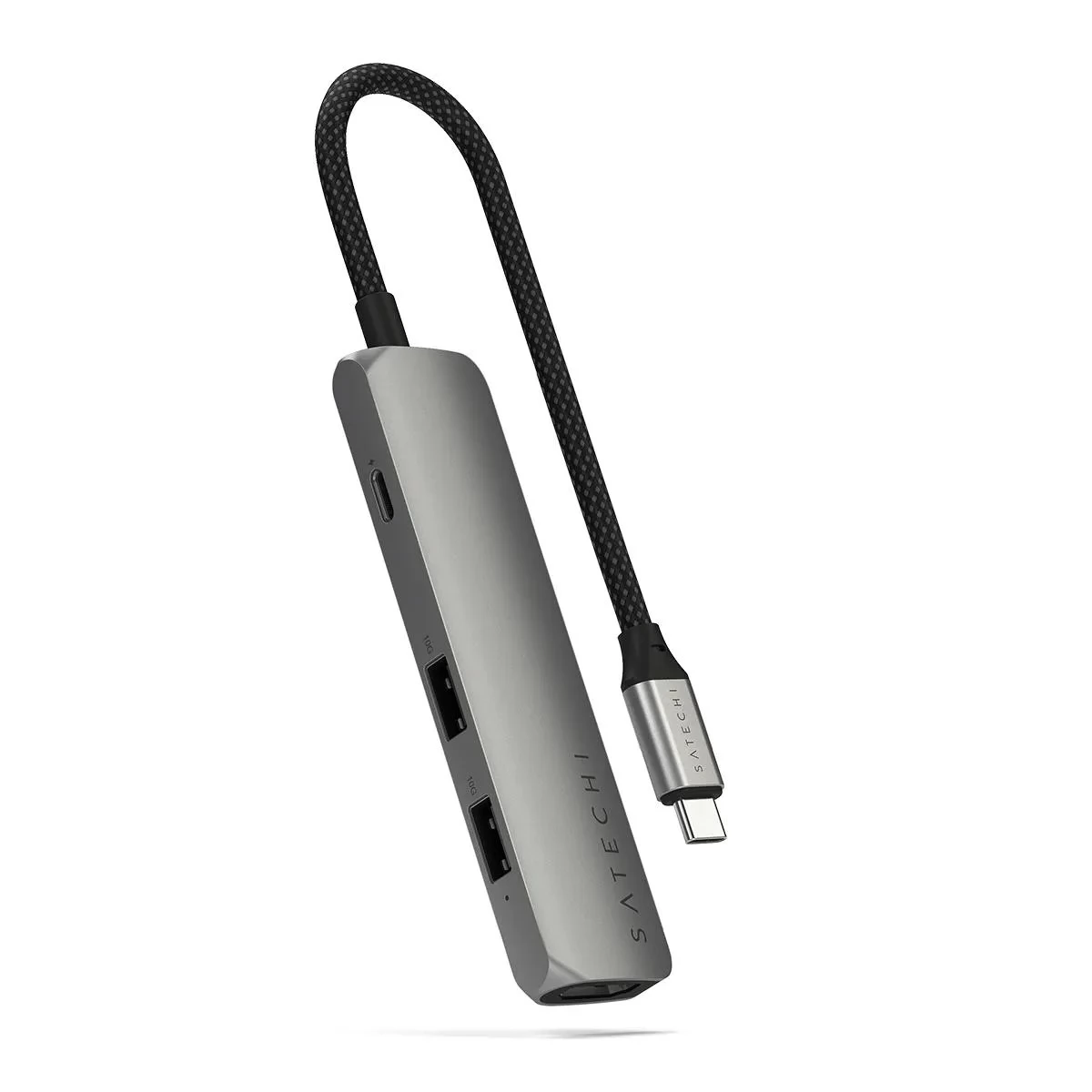SATECHI 4-in-1 USB-C Slim Multiport Adapter 4K szürke