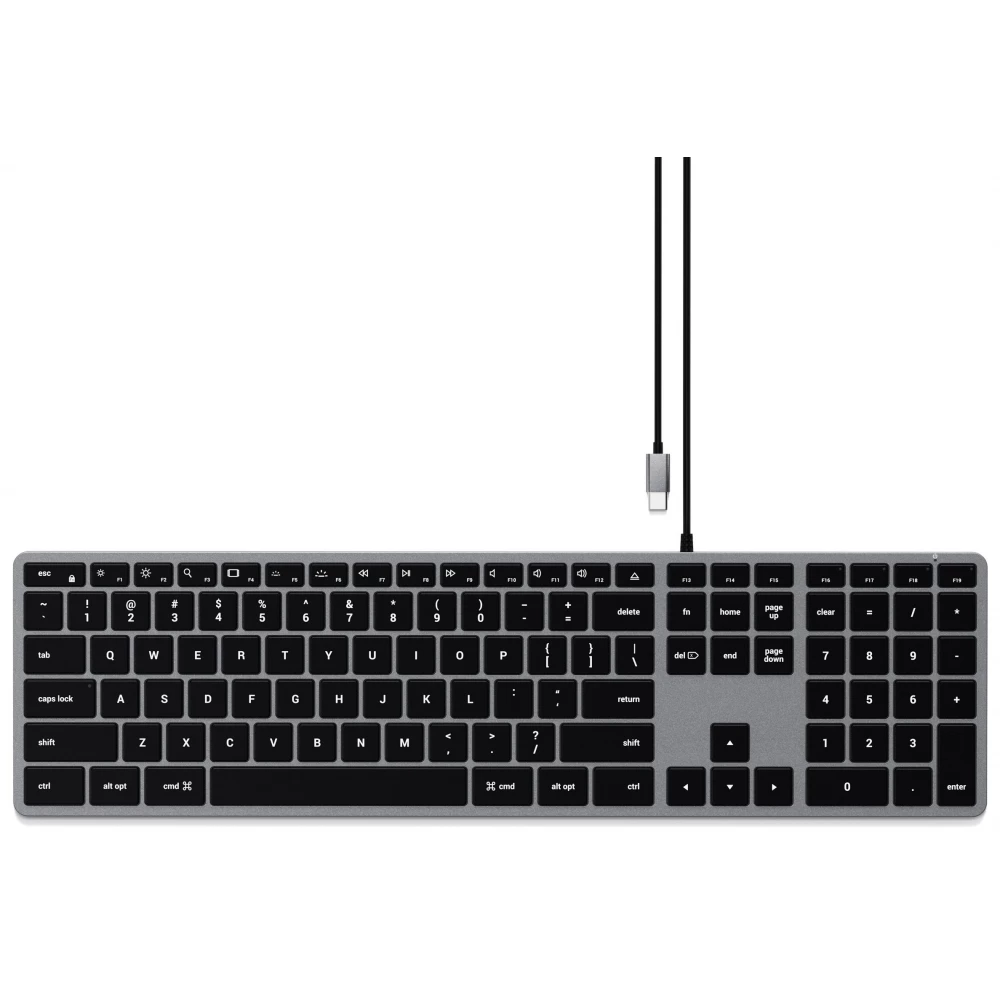 SATECHI Slim W3 US Angol szürke