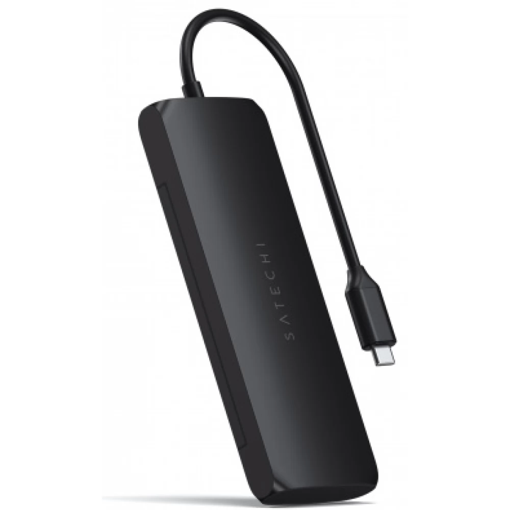 SATECHI ST-UCHSEK USB-C Hybrid Multiport adapter (SSD Enclosure HDMI 4K 2 x USB-A 3.1 Gen 2 up to 10 Gbps) - fekete