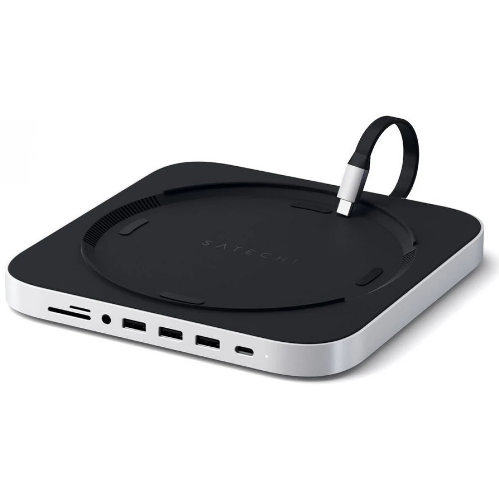 SATECHI Type-C Aluminum Stand & Hub for Mac Mini ezüst