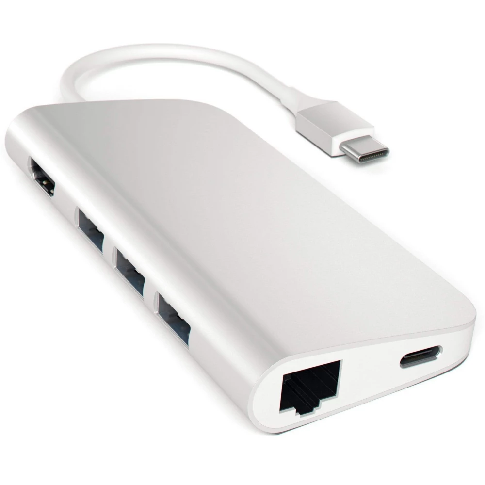 SATECHI Type-C Multi-Port Adapter 4K with Ethernet ezüst