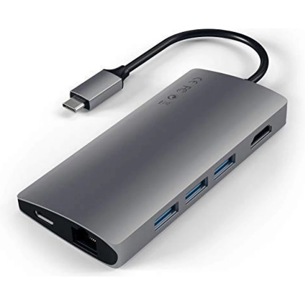 SATECHI Type-C Multi-Port Adapter 4K with Ethernet V2 szürke
