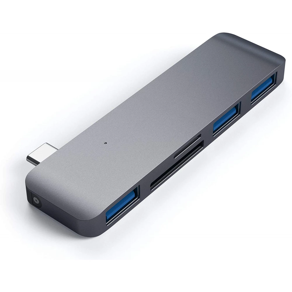 SATECHI Type-C USB 3.0 3-in-1 Combo Hub szürke