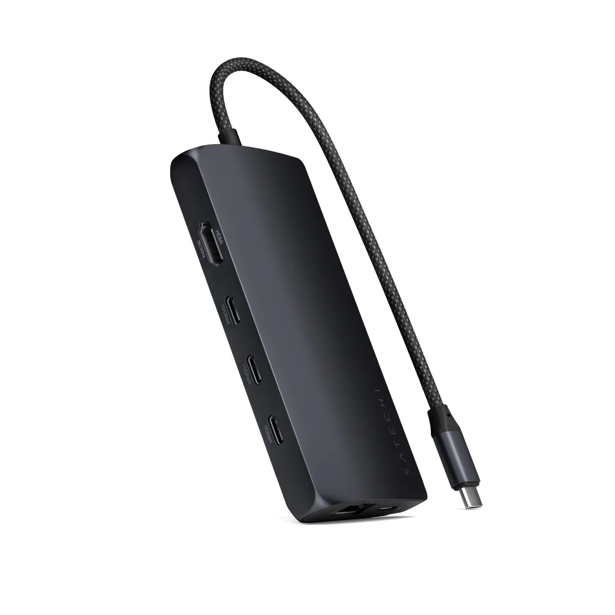 SATECHI USB-C Multiport Adapter 8K With Ethernet V3 fekete