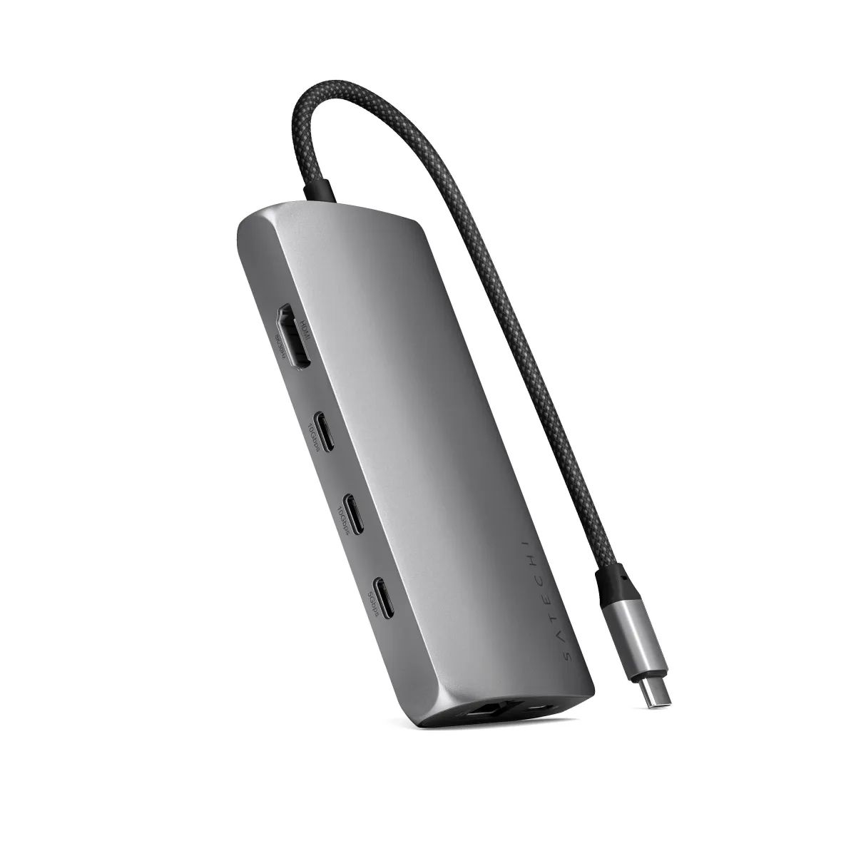 SATECHI USB-C Multiport Adapter 8K With Ethernet V3 szürke