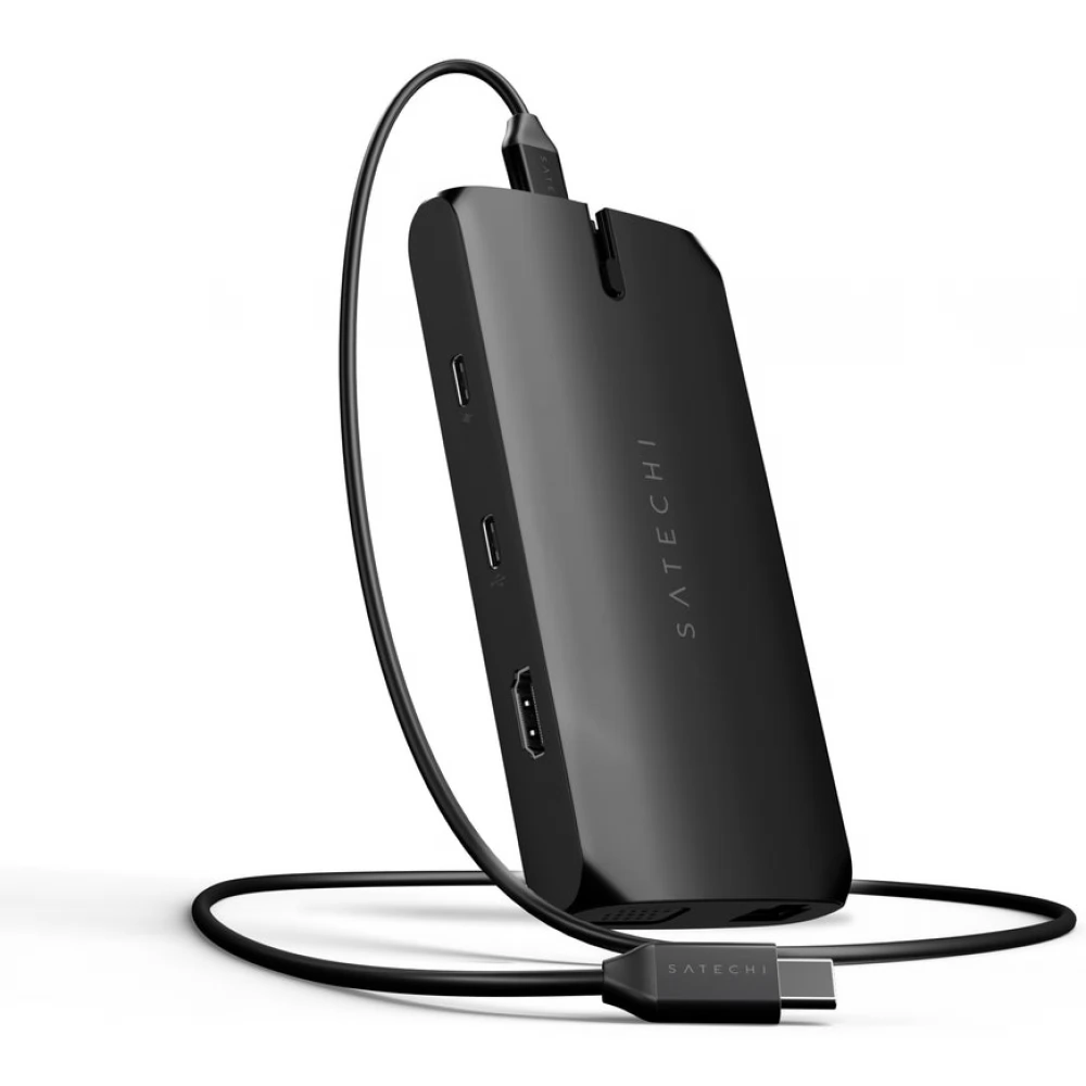 SATECHI USB-C On-the-Go Multiport Adapter fekete