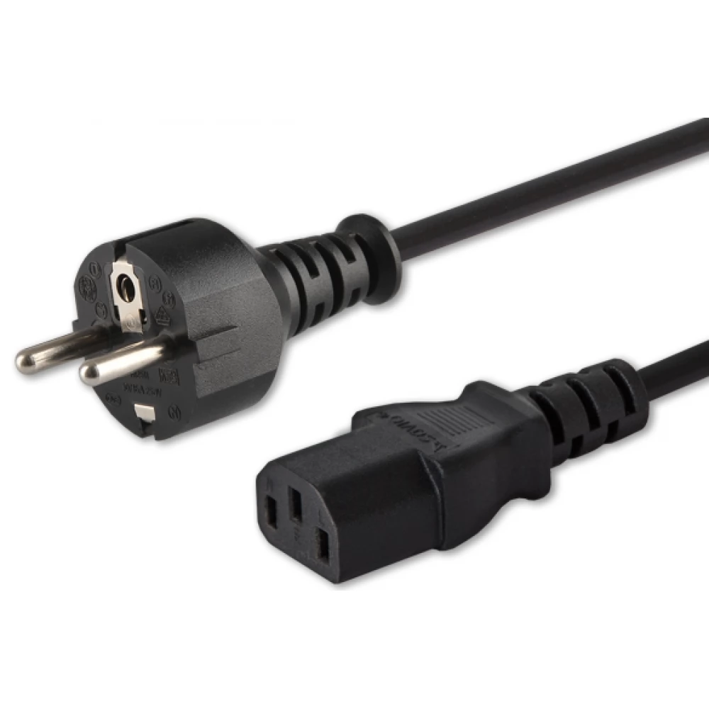 SAVIO 230V IEC Tápkábel Fekete 1.2m CL-89